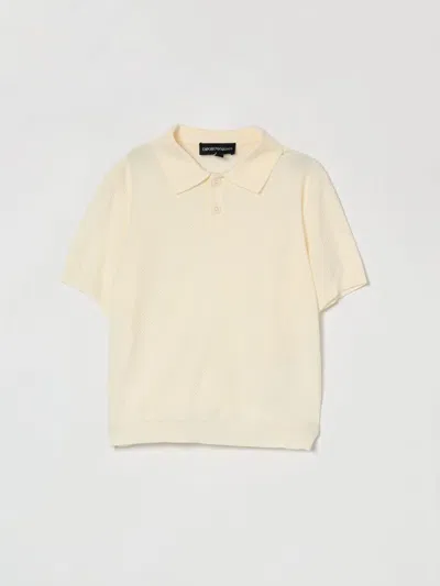 Emporio Armani Polo Shirt Kids  In Yellow