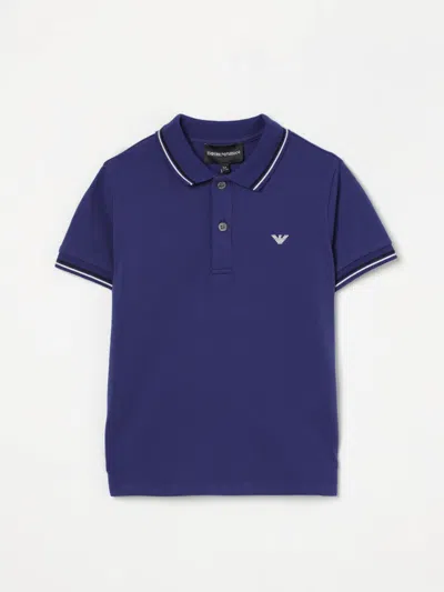 Emporio Armani Polo Shirt  Kids Color Royal Blue
