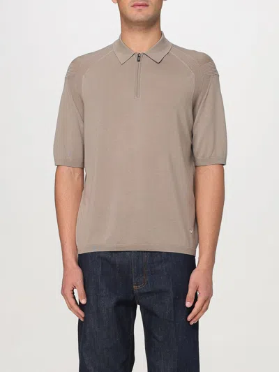 Emporio Armani Polo Shirt  Men Color Beige