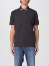 Emporio Armani Logo-print Polo Shirt In Black