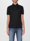 Emporio Armani Logo Polo Shirt In Black