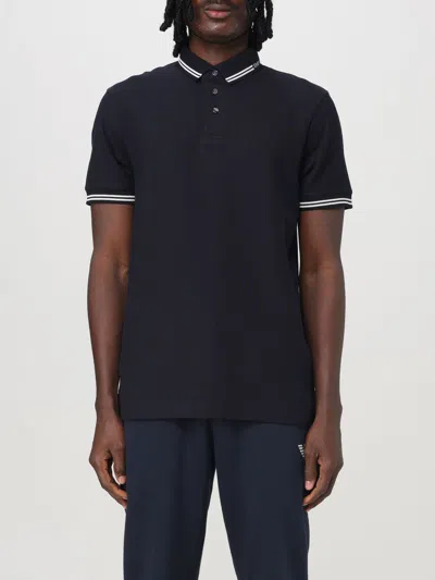 Emporio Armani Polo Shirt  Men Color Blue In Blue