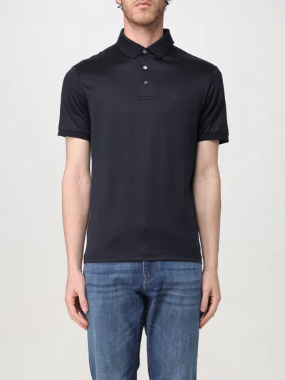 Emporio Armani Polo Shirt  Men Color Blue