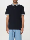 Emporio Armani Polo Shirt  Men Color Blue In Black