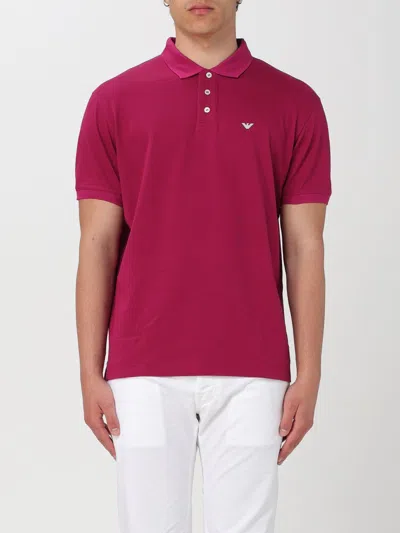 Emporio Armani Polo Shirt  Men Color Fuchsia In Fuchsia