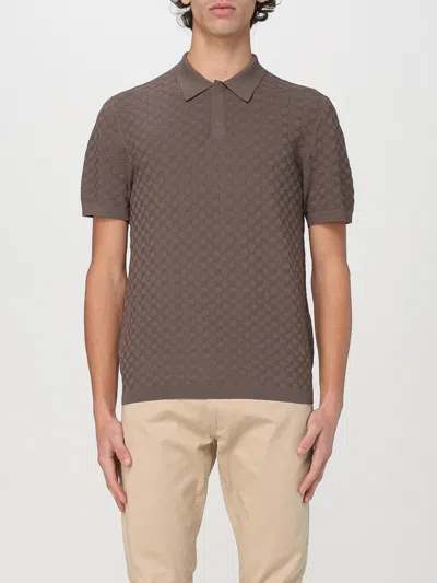 EMPORIO ARMANI POLO SHIRT EMPORIO ARMANI MEN COLOR MUD,422374064