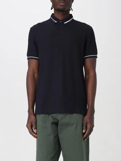 Emporio Armani Polo Shirt  Men Color Navy In Navy