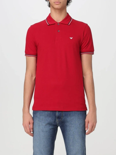 Emporio Armani Polo Shirt  Men Color Red