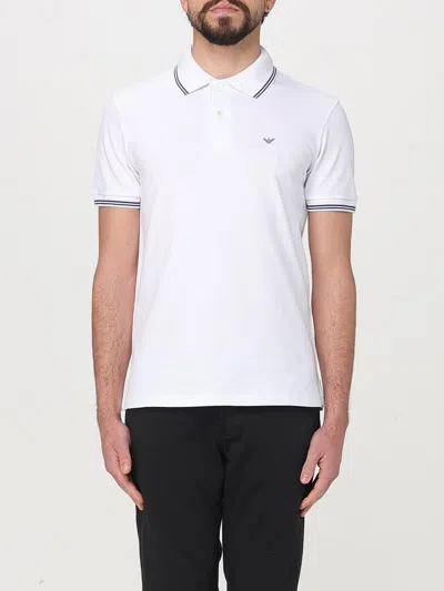 Emporio Armani White Bonded Polo
