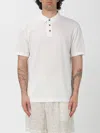 Emporio Armani White Embroidered Logo Polo