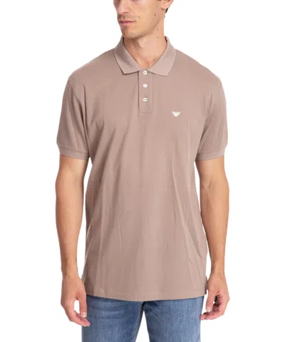 Emporio Armani Polo Shirt In Sand