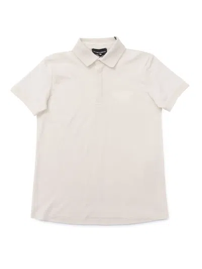 Emporio Armani Kids' Polo Shirt In White