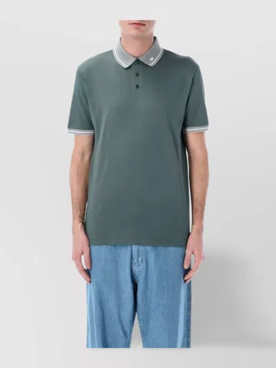Emporio Armani Logo-embroidered Polo Shirt In Multicolor