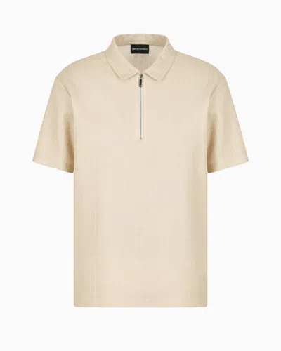 Emporio Armani Polo Shirts In Beige