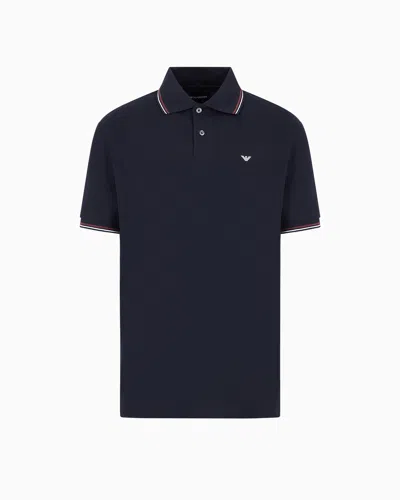 Emporio Armani Polo Shirts In Blue