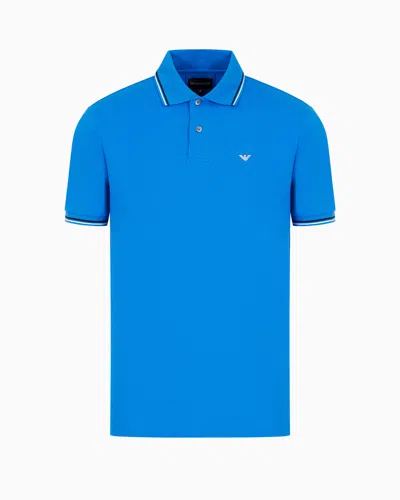 Emporio Armani Polo Shirts In Blue