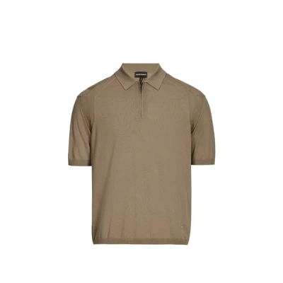 Emporio Armani Logo Embroidered Polo Shirt