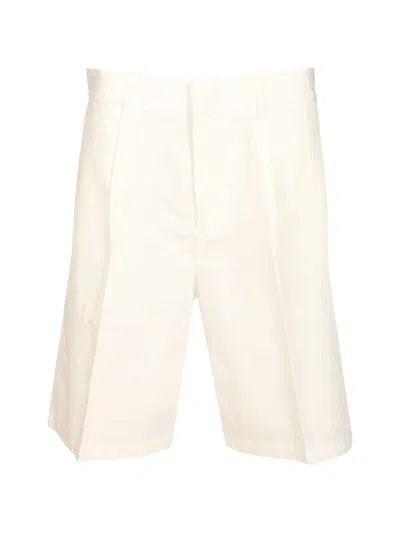 Emporio Armani Bermuda Shorts Trousers White In Neutral