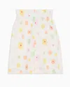 Emporio Armani Poplin Boy Shorts With An All-over Print In Multicoloured