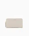 Emporio Armani Portemonnaie Myea Mit Rundum-reissverschluss Und Hirsch-print In Beige