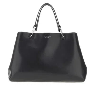 Emporio Armani Ppa Leather Large 'myea' Shopping Bag