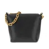 Emporio Armani Ppa Leather Small Hobo Bag With Chain