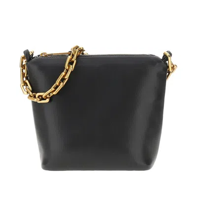 Emporio Armani Ppa Leather Small Hobo Bag With Chain