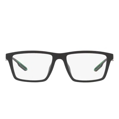 Emporio Armani Prescription Glasses Ea4189 U 50011 W Matte Black/transparent With 2 Clips Men In Blue