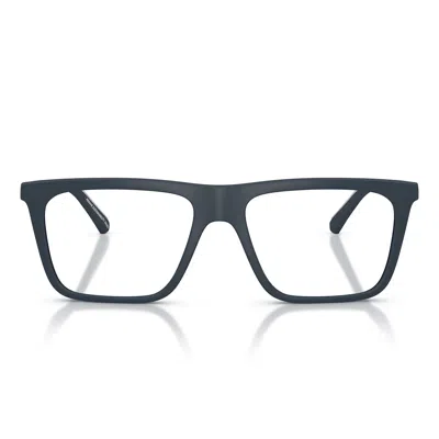 Emporio Armani Prescription Glasses Ea4258 50881 W Matte Blue/transparent With 2 Clips Men