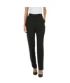 Emporio Armani Pressed-crease Straight-leg Trousers In Black