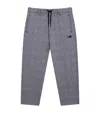 Emporio Armani Prince Of Wales Check Sweatpants In Gray