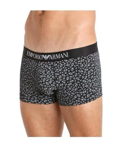 Emporio Armani Printed Boxer Underwear In Black