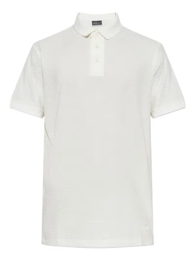 EMPORIO ARMANI EMPORIO ARMANI PRINTED COTTON POLO SHIRT