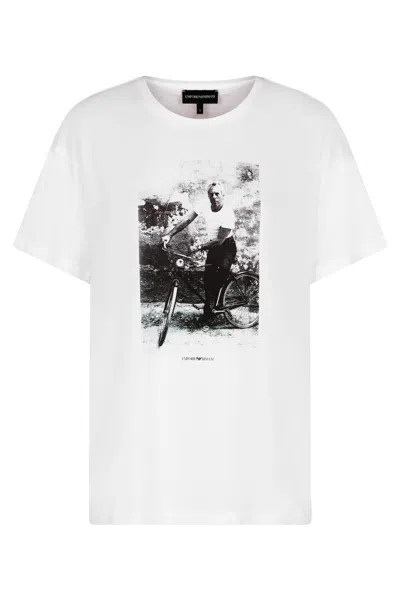 EMPORIO ARMANI EMPORIO ARMANI PRINTED COTTON T-SHIRT