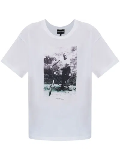 EMPORIO ARMANI EMPORIO ARMANI PRINTED COTTON T-SHIRT