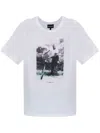 Emporio Armani Women's Printed Cotton T-shirt In White