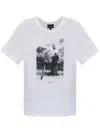 Emporio Armani Women's Printed Cotton T-shirt In White
