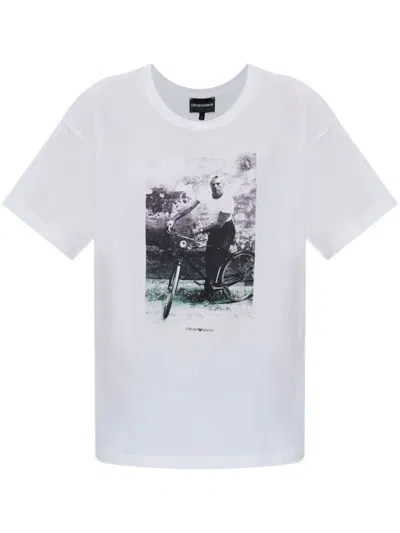 EMPORIO ARMANI EMPORIO ARMANI PRINTED COTTON T-SHIRT