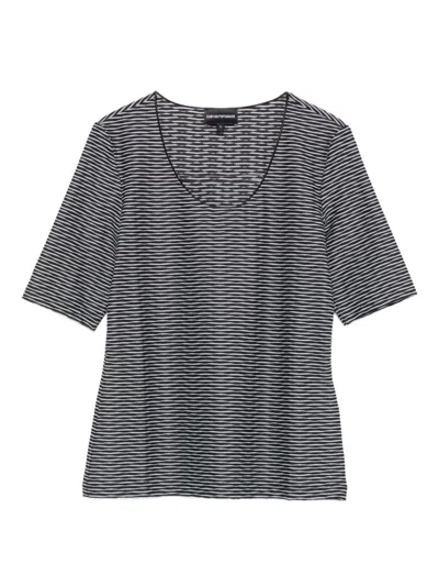 EMPORIO ARMANI EMPORIO ARMANI PRINTED CREWNECK TOP