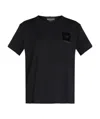 Emporio Armani Printed Design T-shirt In Black