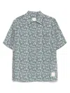 Emporio Armani Linen Blend Shirt All-over Print