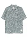 Emporio Armani Linen Blend Shirt All-over Print