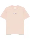 Emporio Armani Printed Organic Cotton T-shirt In Pink