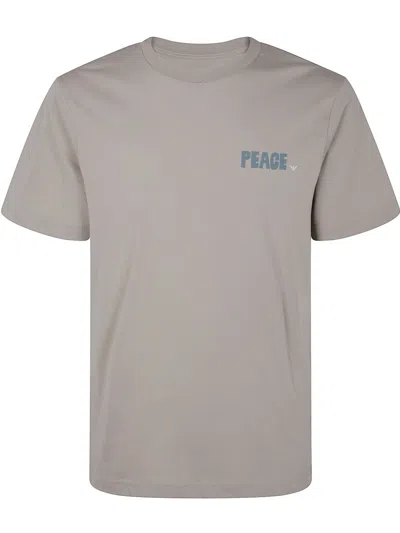 Emporio Armani Printed Organic Cotton T-shirt In Multicolor