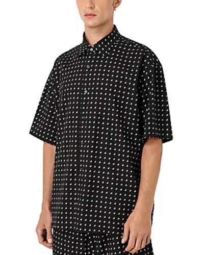 Emporio Armani Printed Short Sleeve Shirt In Multi