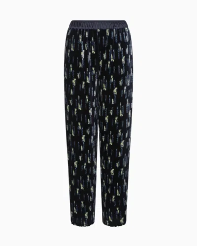 Emporio Armani Printed Velvet Trousers