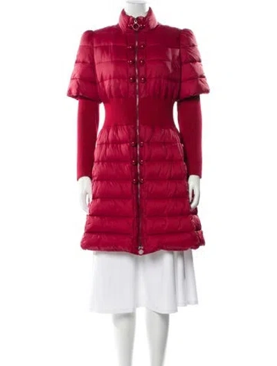 Pre-owned Emporio Armani Puffer Coat In Red