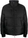 Emporio Armani Logo-tape Down Padded Jacket In Black