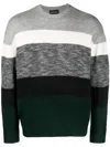 Emporio Armani Men's Wool Pullover In Fantasy Grey