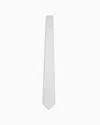 Emporio Armani Pure Silk Micro-textured Tie In Grey
